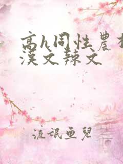 高h同性农村壮汉文辣文