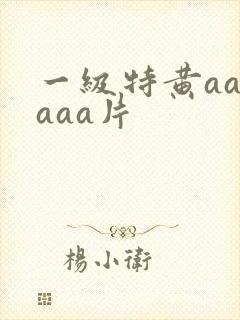 一级特黄aaaaaa片