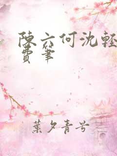 陈六何沈轻舞免费笔