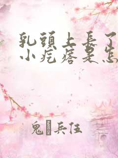 乳头上长了几个小疙瘩是怎么回事