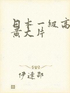 日本一级高清特黄大片