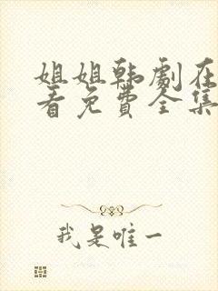 姐姐韩剧在线观看免费全集高清