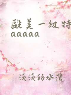 殴美一级特黄aaaaaa