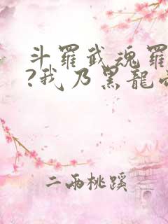 斗罗武魂罗三炮?我乃黑龙帝君