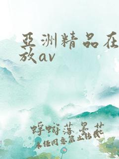 亚洲精品在线播放av