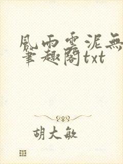风雨云泥无删减笔趣阁txt