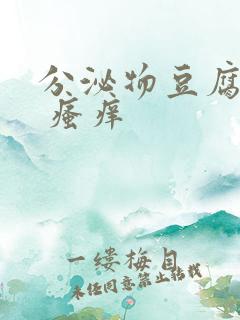 分泌物豆腐渣状 瘙痒