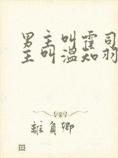 男主叫霍司砚女主叫温知羽的小说