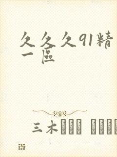 久久久91精品一区