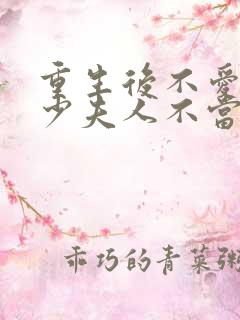 重生后不爱了,少夫人不当了短剧免费观看