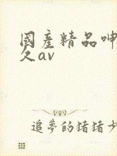 国产精品呻吟久久av