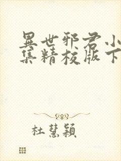 异世邪君小说全集精校版下载