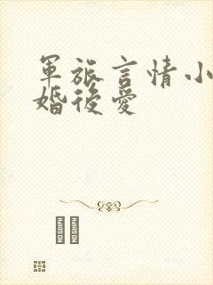军旅言情小说先婚后爱