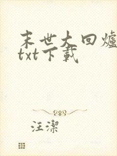 末世大回炉完整txt下载