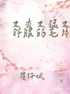 又爽又猛又粗又舒服的毛片