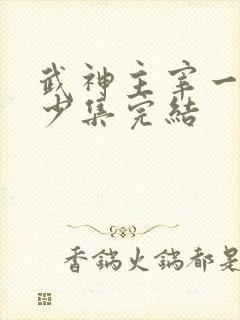 武神主宰一共多少集完结
