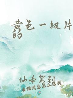 黄色一级片美国的