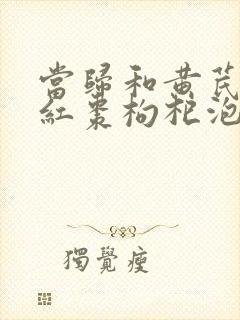 当归和黄芪党参红枣枸杞泡水喝有什么功效