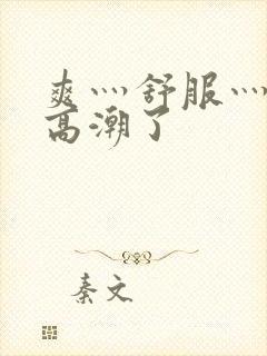 爽灬舒服灬快灬高潮了