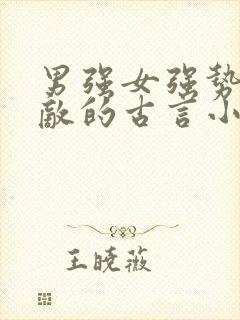 男强女强势均力敌的古言小说