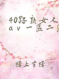 40路熟女人妻aⅴ一区二区三区