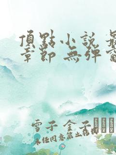 顶点小说 最新章节 无弹窗