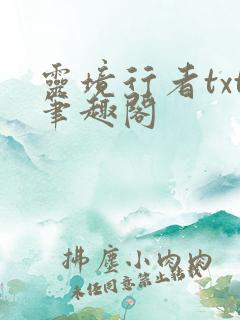 灵境行者txt笔趣阁