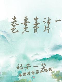 夫妻生活一级黄色免费片