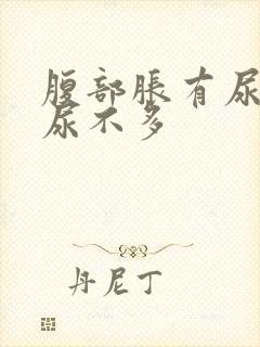 腹部胀有尿意却尿不多