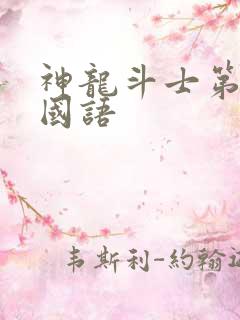 神龙斗士第一季国语