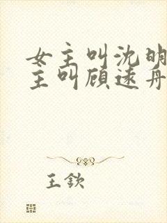 女主叫沈明月男主叫顾远舟的小说