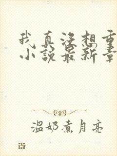 我真没想重生啊小说最新章节阅续