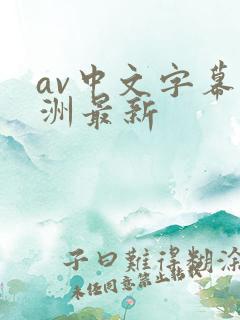 av中文字幕亚洲最新