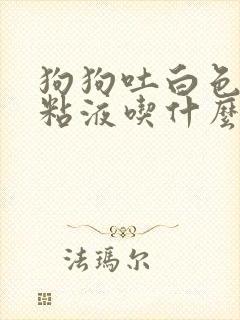 狗狗吐白色泡沫粘液吃什么药好