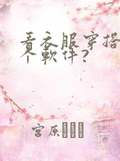 看衣服穿搭用哪个软件?