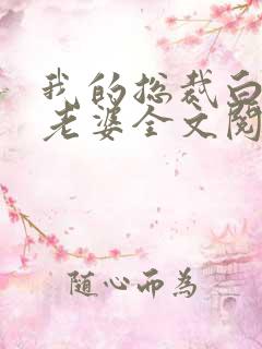 我的总裁白富美老婆全文阅读免费