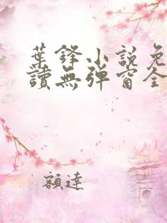 叶锋小说免费阅读无弹窗全文