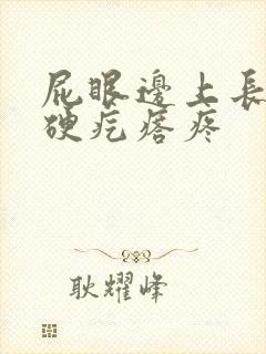 屁眼边上长一个硬疙瘩疼