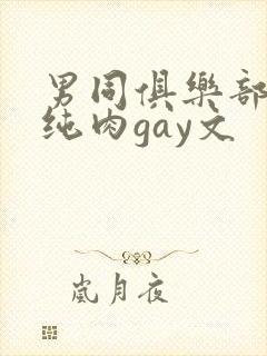 男同俱乐部高h纯肉gay文