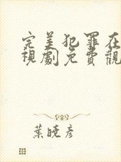 完美犯罪在线电视剧免费观看全集高清