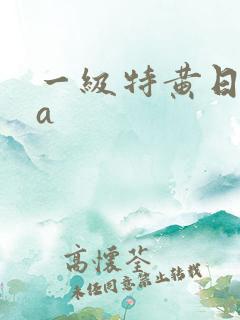一级特黄日本aa