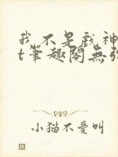 我不是戏神txt笔趣阁无弹窗