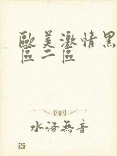 欧美激情黑人一区二区