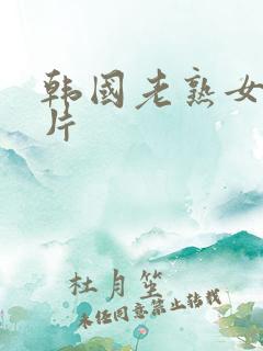 韩国老熟女伦理片
