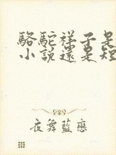 骆驼祥子是长篇小说还是短篇小说