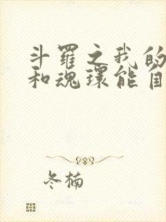 斗罗之我的武魂和魂环能自己修炼 永夜司晨