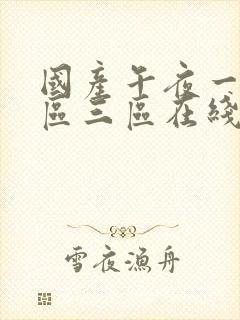 国产午夜一区二区三区在线观看