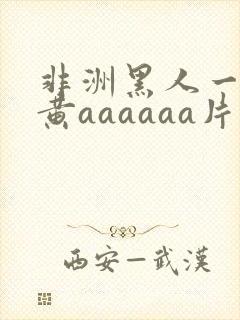 非洲黑人一级特黄aaaaaa片