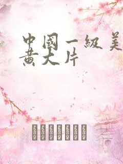中国一级美女特黄大片
