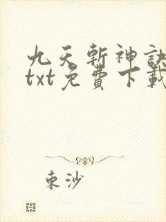 九天斩神诀林辰txt免费下载